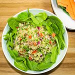 Quinoa Tabbouleh Spinach Salad